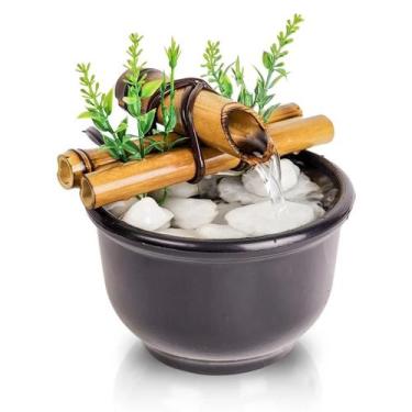 Imagem de Fonte De Agua Cascata Biqueira Em Bambu Decoracao Novidade - NoBrand, 