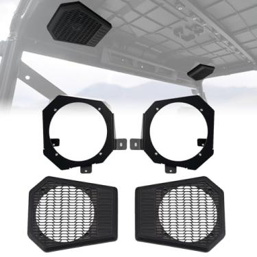 Imagem de A & UTV PRO Módulos de alto-falantes de teto traseiro para Polaris Ranger 1000 XP Crew Accessories 2019-2020 16.5 cm para montagem em alto-falante painel de substituição #5454646#5265150#5265149