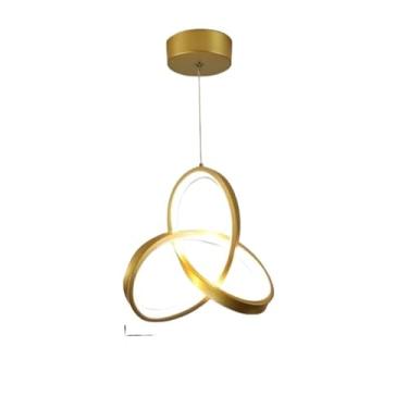 Imagem de Luminária De Teto Pendente Led Moderna Lustre para Corredor Sala Quarto Cozinha(Estilo C/Ouro (110V-220V))