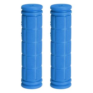 Imagem de HARFINGTON Punhos de guidão de bicicleta antiderrapante de borracha cogumelo para guidão de 7/20.3 cm para mountain road dobrável MTB BMX scooter cruiser triciclo cadeira de rodas, azul