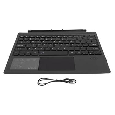 Imagem de Mbeysaq Teclado Bluetooth sem fio tipo Pro 7+ com touchpad, preto, compatível com Pro 7/Pro 6/Pro 5/Pro 4/Pro 3