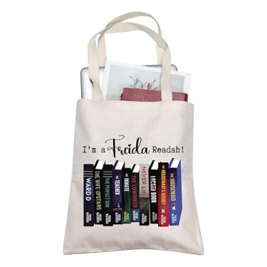 Imagem de BLUPARK I'm a Freida Readah Tote Bag For Women Book Lover Tote Bag Bookstack Gifts Reader Shoulder Bag Bookish Lover Gift, Bolsa Freida Readah, Medium
