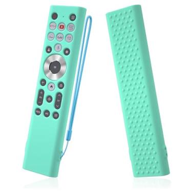 Imagem de Capa de silicone de alta cor compatível com controle remoto Hisense ERF6A80 capa protetora para controle remoto compatível com Hisense Class U8 Series 4K UHD TV Google Smart TV Remote (menta)