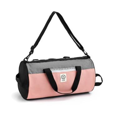 Imagem de Bolsa de Viagem Love Rosa e Cinza - Seanite 20"