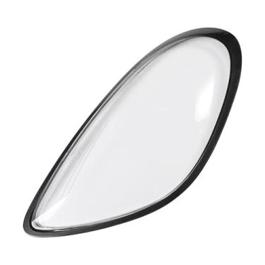 Imagem de VekAuto Capa de lente de farol capa de lente transparente para Porsche Cayman 981 2014-2016 PC preto transparente 1 peça de carro dianteiro esquerdo