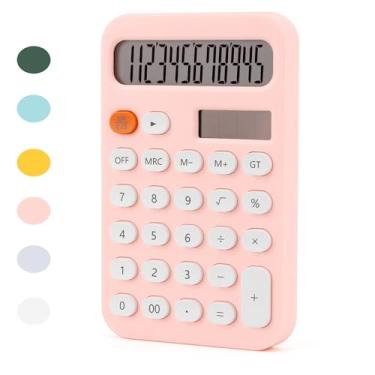 Imagem de Calculadora pequena calculadora básica material escolar linda calculadora mini calculadora de mesa calculadora solar