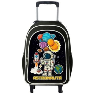 Imagem de Mochila Rodinha Masculina Escolar Infantil Menino Reforçada Grande (Astronauta 2)