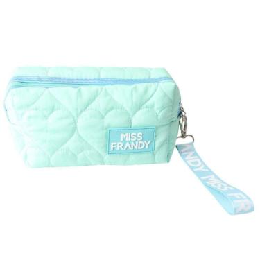 Imagem de Necessaire Puff De Maquiagem Design Fofo E Funcional Miss Frandy Verde