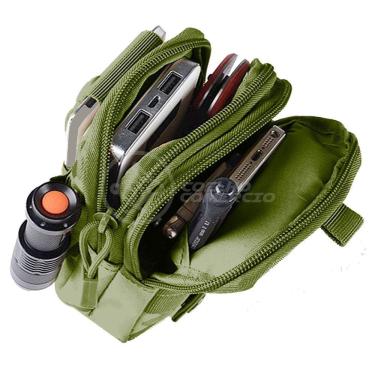 Imagem de Bolsa Verde Militar Kit DFerramentas De Camping Acessórios