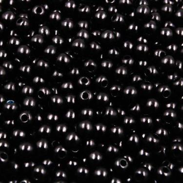 Imagem de PÉROLA DE ABS LISA Nº 05 20G PEROLA 5MM - LADEIRA BIJUTERIAS, PRETO