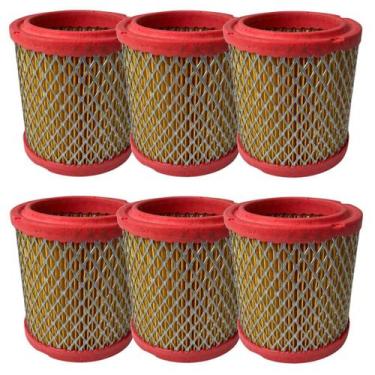 Imagem de Kit Com 6 Elementos Filtrantes De Ar Compressor 60 Pés - Remac