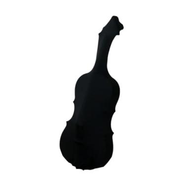 Imagem de Dynwave Capa protetora de seda para violoncelo, capa portátil premium, acessórios com fecho de cordão, proteção contra poeira macia e lavável, Preto