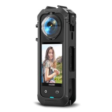 Imagem de Acessórios de montagem de moldura para câmera Insta360 One X5, PC com suporte de sapata fria de 1/4 com adaptador extra para luz flash de microfone