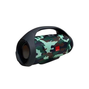 Imagem de Caixa De Som Grande 35cm Bluetooth Com Alça Portatil Black Potente 60w