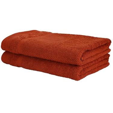 Imagem de Kit Toalha de Banho Döhler Marrocos 100% algodão, gramatura de 450g/m² (2 Banho) (Terracota)