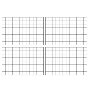 Imagem de Tela Aramada Grade Organizadora Mural De Fotos E Recados 40X60Cm(PRETO,4 TELAS 40X60CM)