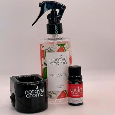 Imagem de Kit Home Spray Aromatizador Difusor Eletrico Essencia Concentrada 10ml (PRETO, MELANCIA)