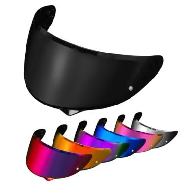 Imagem de PSLER Viseira HJ-34P - Viseira HJ-34P matizada C10 Capacete Viseira Pinlock-Ready Face Shield para HJ-34P C10, preto profundo