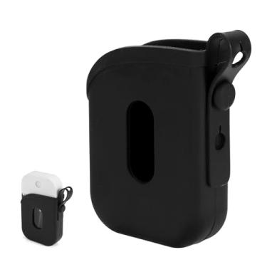 Imagem de lasuroa Capa de Silicone Compatível com Touchland Spray Desinfetante para Mãos 30ml, Capa Protetora com Porta-Chaves de Silicone Uma Peça Acessórios Portáteis para Spray Higienizador (Preto)