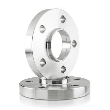 Imagem de Customadeonly 2 peças espaçadores de roda centralizados de cubo de 20 mm com borda 5x112 padrão de parafuso 66,6 mm furo central 14 x 1,5 pinos