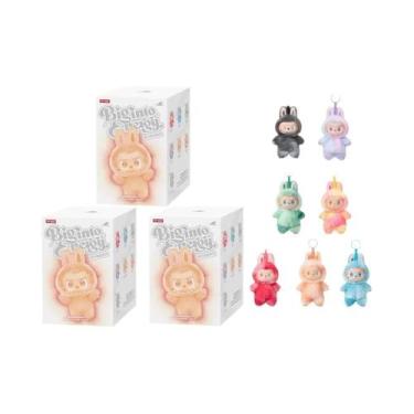 Imagem de Anime Labubu Have a Seat Series PVC Chaveiro Modelo Monstro Réplica Ca