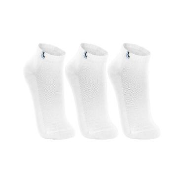 Imagem de Kit 3 Meia Lupo Sport 3225 Branco/Branco/Branco, 41/44, Branco