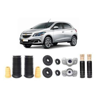 Imagem de Par Coxim Batente Coifa Dianteiro Traseiro Gm Chevrolet Onix - QualyKi
