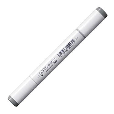 Imagem de COPIC Marcador Sketch Ponta Dupla Redonda e Chanfrada, Cor N7 Neutral Gray 7, 1 unidade