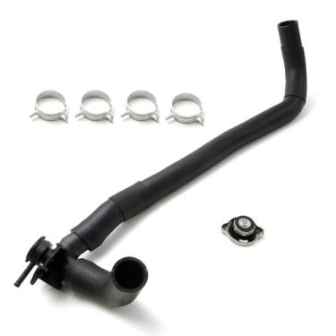 Imagem de Conjunto da tampa do radiador superior do enchimento do líquido de arrefecimento do radiador e flange de saída de água adequado para Nissan Altima 2007-2013, substituição da mangueira de refrigeração