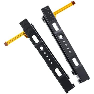 Imagem de PartEGG Trilho deslizante esquerdo + trilho direito com cabo flexível sensor peça de substituição para controle deslizante Nintendo Switch Joy-con