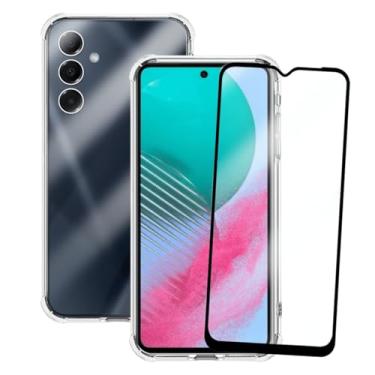 Imagem de Capa Protetora Transparente Anti-Impacto com Película de Vidro 3D Compatível Samsung Galaxy M54