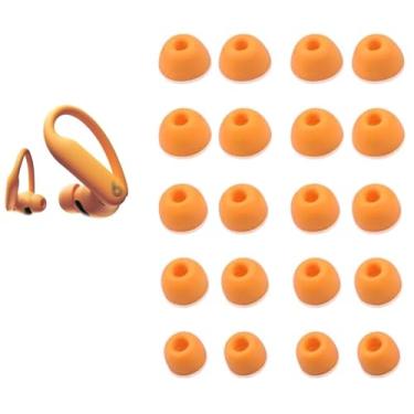 Imagem de Pontas auriculares de substituição compatíveis com Powerbeats Pro 2 / BeatsSoloBuds, fones de ouvido de silicone, tampões de ouvido, pontas, 5 tamanhos, 10 pares, laranja 10p923