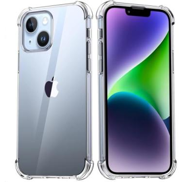 Imagem de [GL CASES] Capa iPhone 14 Plus Capinha 14 Plus Slim Clear Anti Impacto Reforçada Silicone Transparente Case Apple iPhone 14 Plus Flexível Anti Choque Encaixe Preciso Com Proteção Para Câmera e Tela