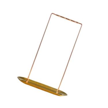 Imagem de IEUDNS Porta-pincéis Calligrapghy com bandeja, organizador de colar com enfeites pendurados, suporte para sinos de vento para mesa, Rose Gold a