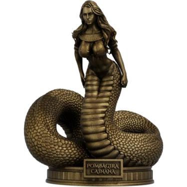 Imagem de Estátua Pombagira Cainana Imagem Umbanda Candomblé (Cor Ouro Velho)