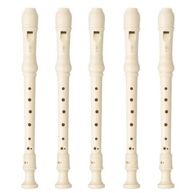 Imagem de Kit 5 Flautas Doce Soprano Germânica Em C YRS-23 Yamaha