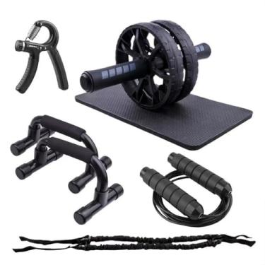 Imagem de Roda de rolo abdominal, roda abdominal para máquina de exercícios abdominais, equipamento de ginástica doméstico Arespark para treino básico, equipamento de exercício de rolo abdominal sem ruído com