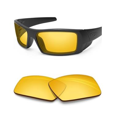 Imagem de BLAZERBUCK Lentes de reposição anti-sal para Oakley Gascan OO9014 - Amarelo de alta intensidade