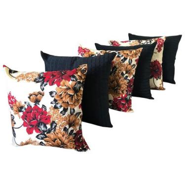 Imagem de Almofadas Decorativas Com 6 Unidades Quarto Sala Com Ziper e Refil de 