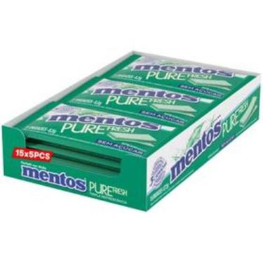 Imagem de Goma de Mascar Mentos Pure Fresh Spearmint sem Açúcar Display com 15 S