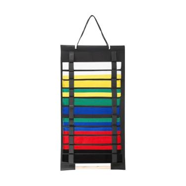 Imagem de Suporte Para Exibir Faixas De Karatê | Organizador De Cintos De Wrestling Em Feltro Para Parede - Acessório Para Praticante De Artes Marciais, Organizador Para Gabinete, Quarto, Sala
