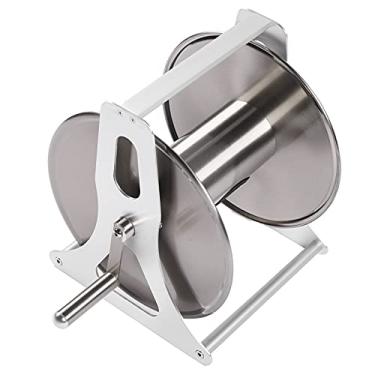 Imagem de KIMISS Kit de Rack de Moldura de Jardim Montada na Parede Suporte de Tubulação de água Automática - 1/2 No Carrinho de Bobina de Mangueira Com Aço Inoxidável e Construção de Liga de Alumínio (Plugue