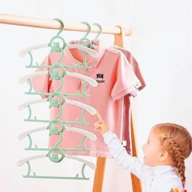 Imagem de Kit 5 Cabides Infantil Colorido Ursinho Plástico Resistente - Aliança