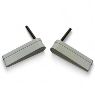 Imagem de Conjunto de substituição de taco flipper flipper branco sem logotipo de 7,6 cm para a maioria das máquinas de pinball modernas