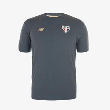 Imagem de Polo Masculina NB Viagem SPFC 2025, Cinza Blacktop, G
