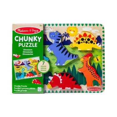Imagem de Quebra Cabeça Infantil Madeira Dinossauros - Melissa & Doug