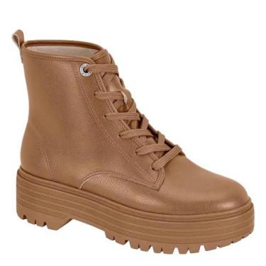 Imagem de Bota Feminina Caramelo com Solado Robusto Moleca, Caramelo, 36