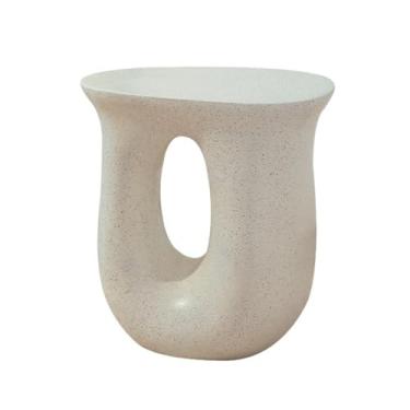 Imagem de Mesa de chá, mesa de cabeceira criativa, quarto, sala de estar, sofá, mesa de centro, mesa de canto de apartamento pequeno e simples de luxo