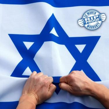 Imagem de Bandeira Anley à prova de rasgos, dupla face, 3 camadas, Israel, 90x15