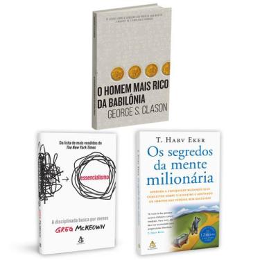Imagem de Kit 3livros, Essencialismo + O Homem Mais Rico da Babilônia + Os Segre